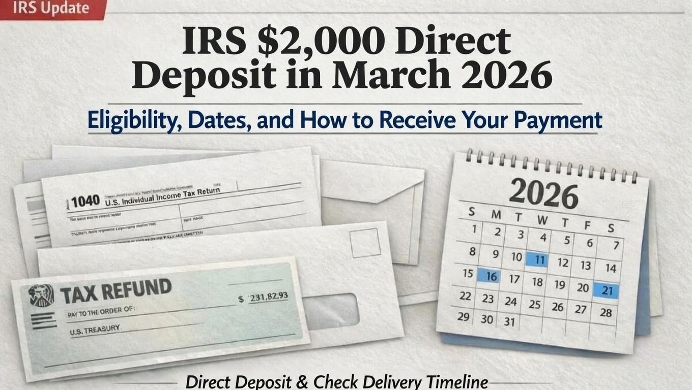 IRS $2,000 Direct Deposit in March 2026