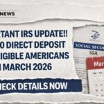 $2,000 Direct Deposit for Eligible Americans in March 2026